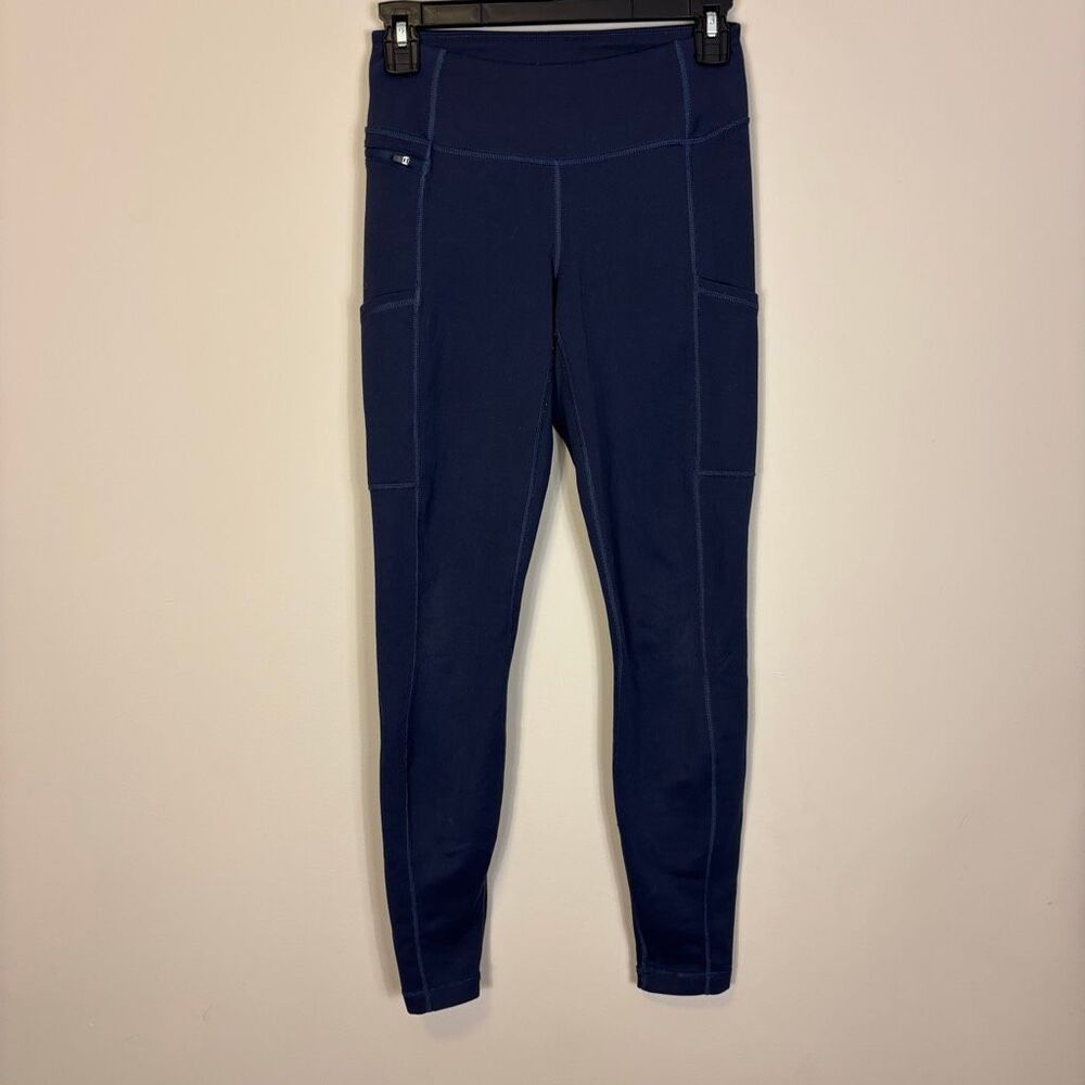 Patagonia Navy Blue‎ High Rise Leggings with Side Pockets XS